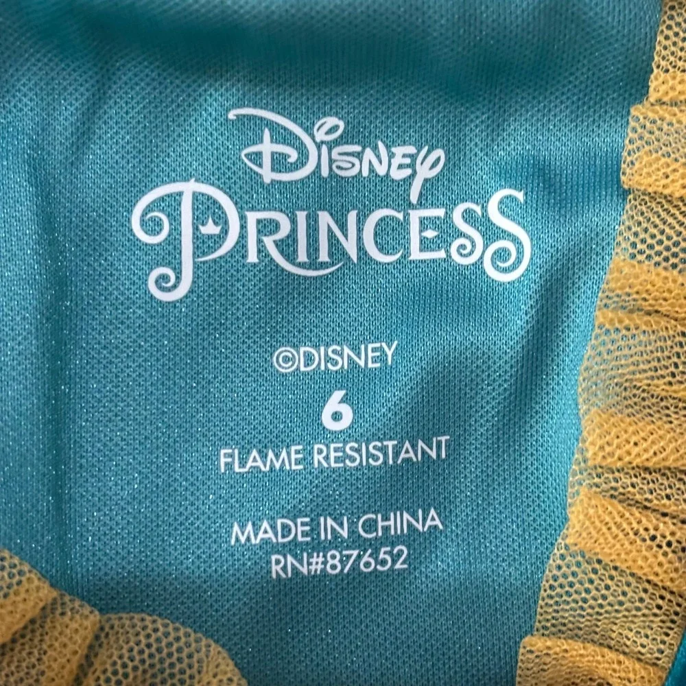 Disney Princess Nightgown Bundle 4pk Merida Aurora Snow White Girls Size 6
